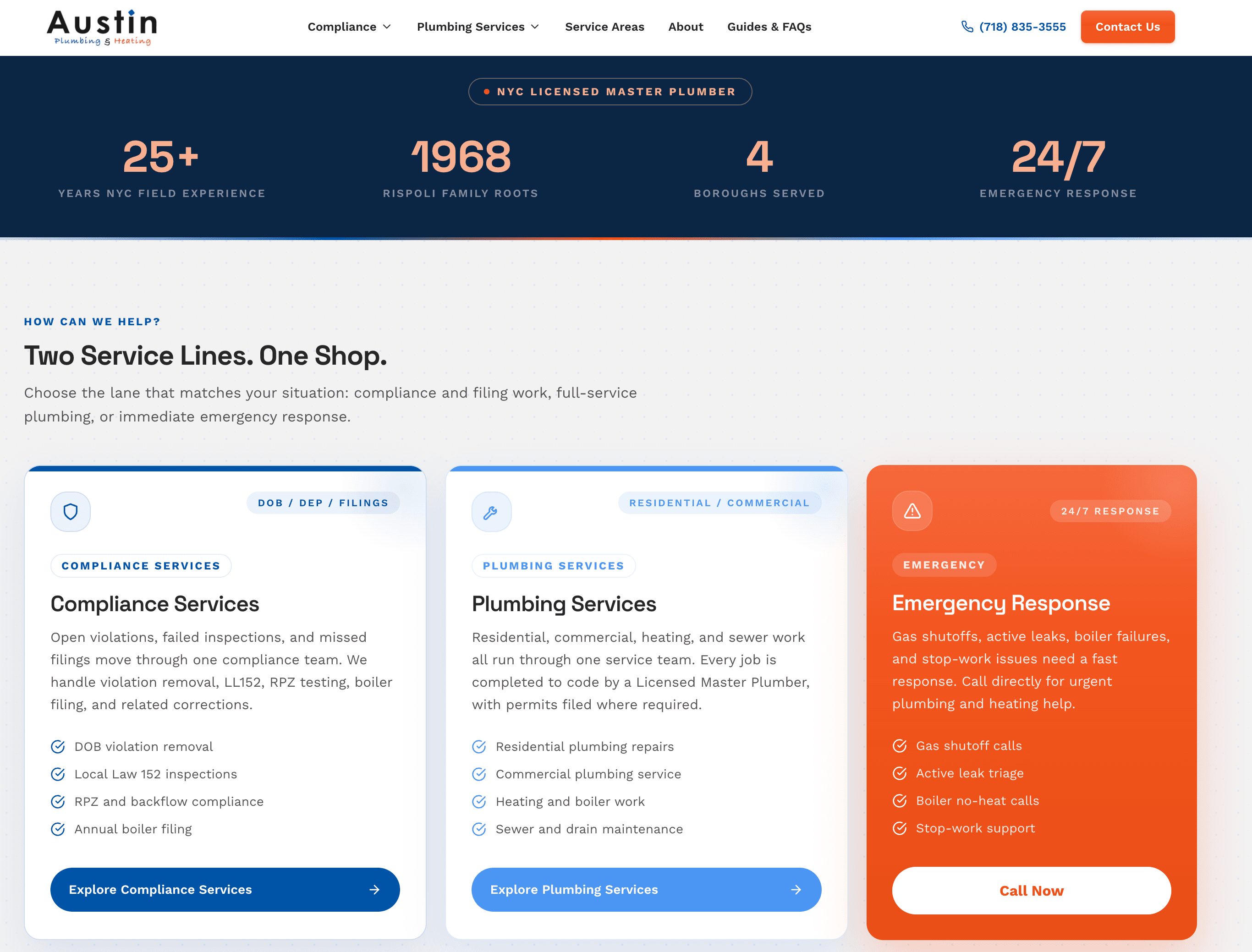 Two service lines, one shop